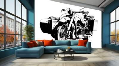 motorbike sidecar Wall mural