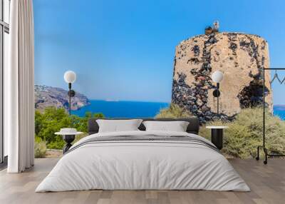 View of Fira town - Santorini island,Crete,Greece. Wall mural