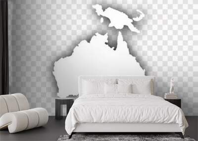 vector map of australia Wall mural