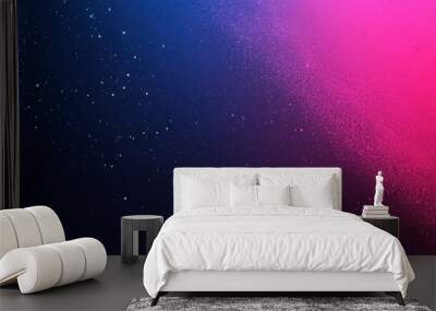 A blue and pink background with a lot of stars Wall mural