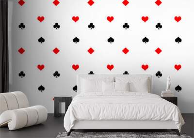 rummy pattern icon vector clipart Wall mural