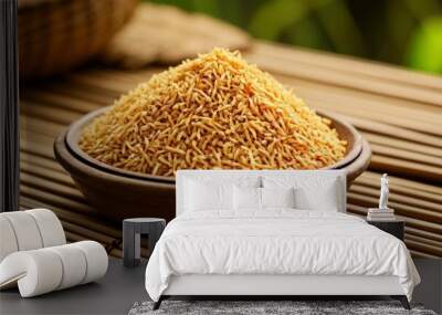  Deliciously golden crispy rice crackers Wall mural