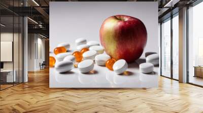  Healthy choice vs quick fix - A visual metaphor Wall mural