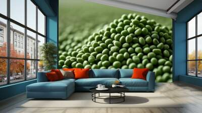  Vibrant green peas fresh and ready for harvest Wall mural