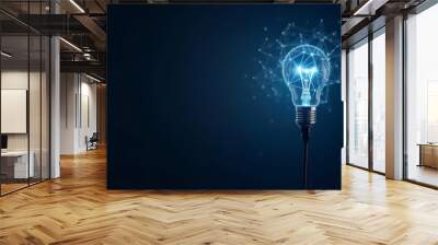 Illuminating Innovation  A Spark of Genius Wall mural