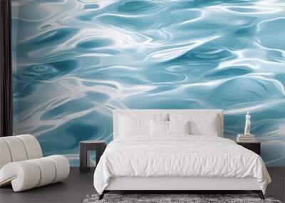 Background of calm sea surface reflection Wall mural