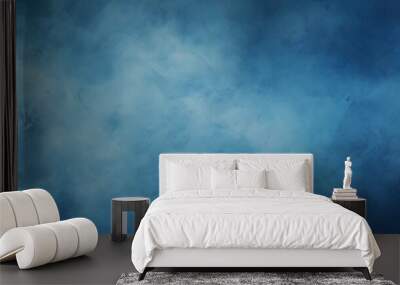 Blue texture. Ucla blue. Abstract blue textured background with smooth gradient and subtle brush strokes Wall mural