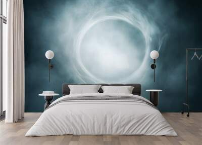 Ethereal light circle Wall mural