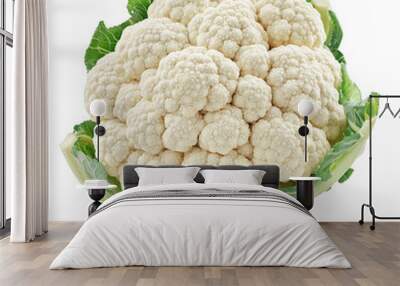 cauliflower isolated on white background Wall mural