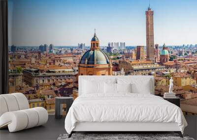 cityscape of Bologna Wall mural