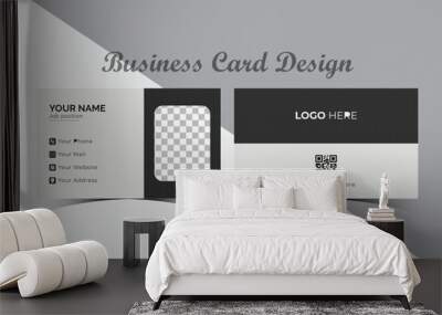 Unique and elegant business card template. pattern background professional business card design. Luxury visiting card template. Wall mural