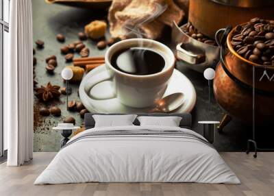 black coffee Wall mural