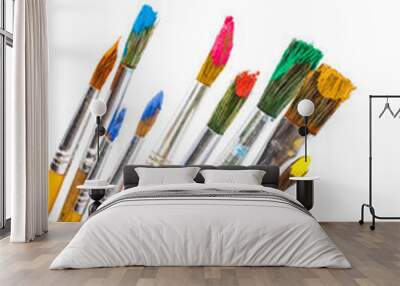 Paints and brushes Wall mural