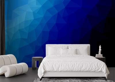 blue graphics Wall mural