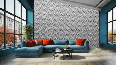 Pattern of steel floor Wall mural