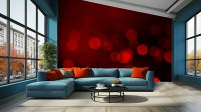 red bokeh background Wall mural