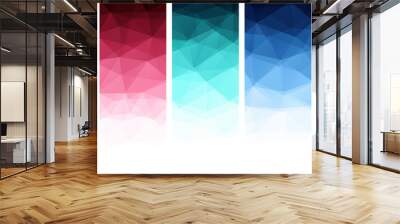 Abstract geometric polygonal background. Wall mural