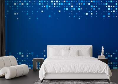 Blue abstract background. Wall mural