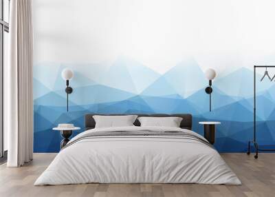 blue and white abstract background. Wall mural