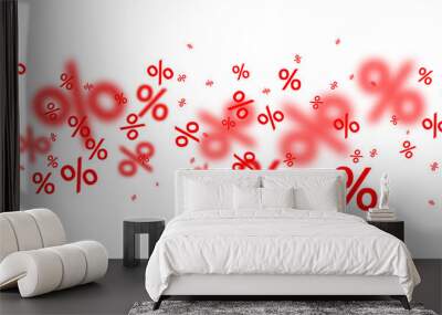 blurred sale background. Wall mural