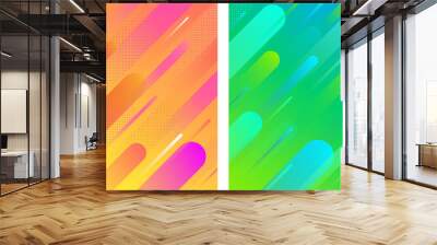 colorful backgrounds with abstract geometric pattern. Wall mural