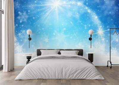 Winter background. Wall mural