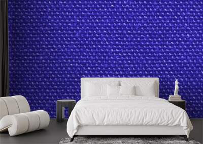 blue fabric texture closeup Wall mural