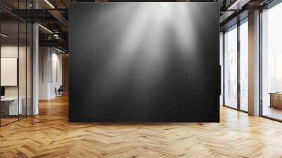 Gray Gradient Background. Abstract Black and Dark Tones for App or Printing Wall mural