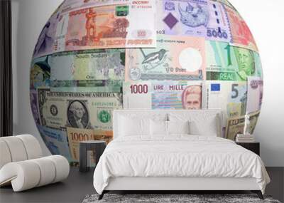 money of the different. Wall mural