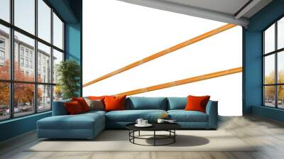 Pair of bamboo sticks Wall mural