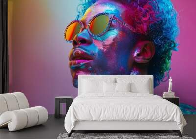  creative portrait of black gay Wall mural