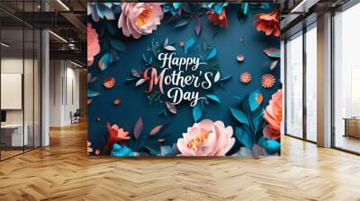 Happy mother's day card Wall mural