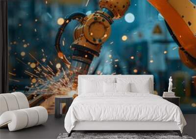 robotic welding arm Wall mural