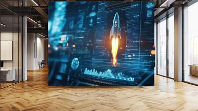 New Product Development: Launching a Web Innovation with Rocket Speed Wall mural