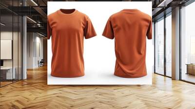 Orange Template. Blank Jersey T Shirt for Widener, Performance, and Lightweight Features Wall mural