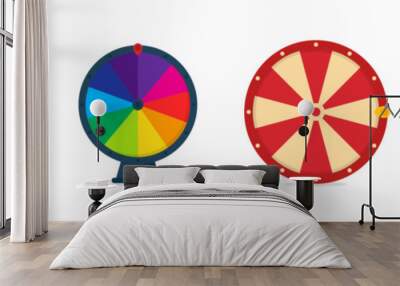 Wheel of fortune. Wheel of fortune illustration. Fortune wheel Wall mural