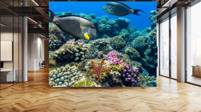 Tropical fish Acanthurus sohal Wall mural