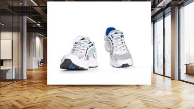 Sport shoes isolated on white Wall mural