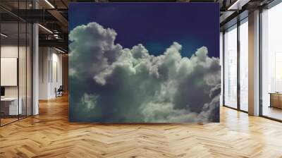 moody clouds and blue sky Wall mural