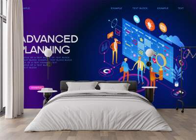 Planning concept web banner Wall mural