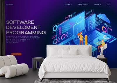 Programming web banner Wall mural