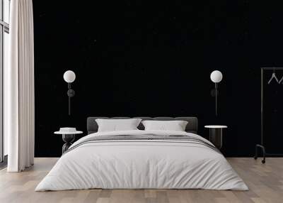 Stars and constellations twinkle in the black sky at night in summer Wall mural