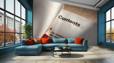 contents Wall mural