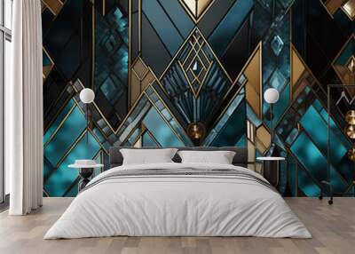 Mosaic template texture of Art Deco (Tile) Wall mural