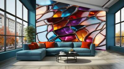 Mosaic template texture of Stained Glass (Tile) Wall mural