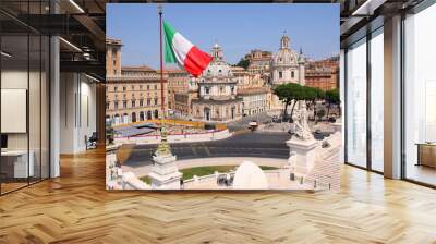 view of panorama Rome, Italy Wall mural