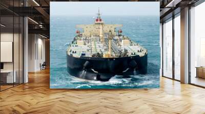 The oil tanker in the high sea Wall mural