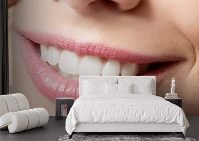 Healthy woman teeth and smile Wall mural