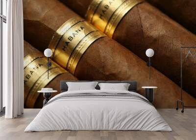 havana cigars texture Wall mural