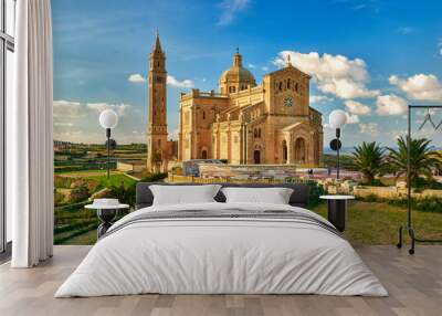 The Basilica of the National Shrine of the Blessed Virgin of Ta' Pinu at Gozo, Malta Wall mural